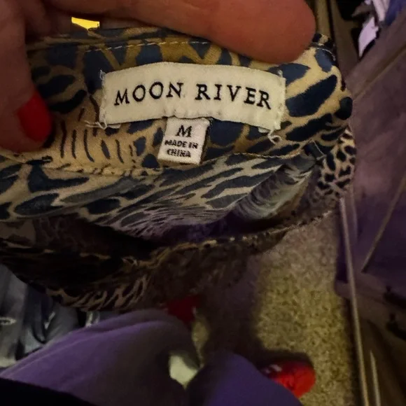 Moon River Cream and Black Spotted Pencil Skirt - Picture 3 of 4